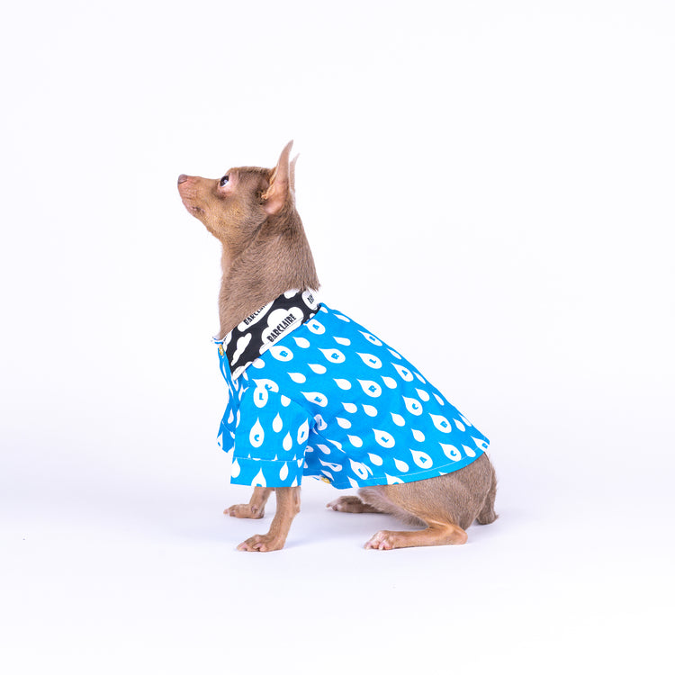 Shirt with clouds and raindrops