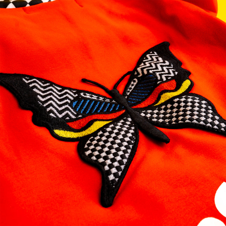 Check Butterfly Hoodie