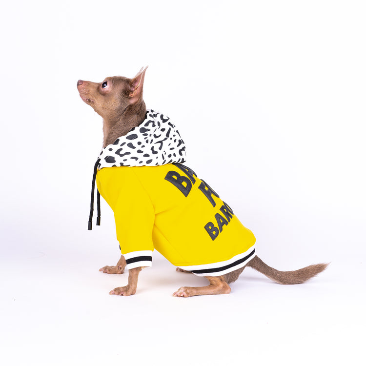 Cozy Yellow Dog Hoodie